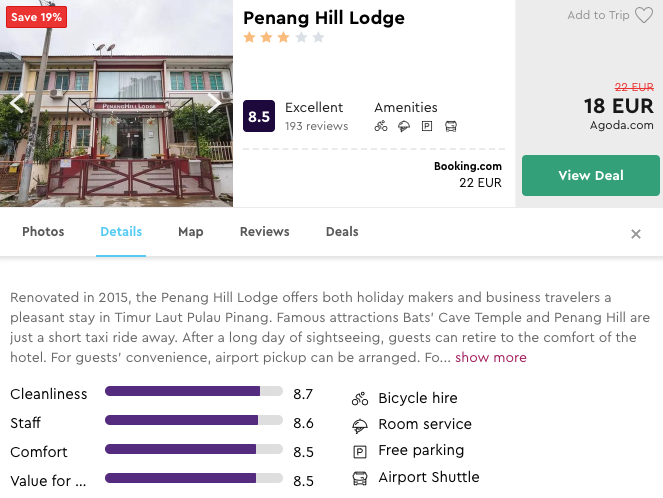 дешеві готелі в малайзії